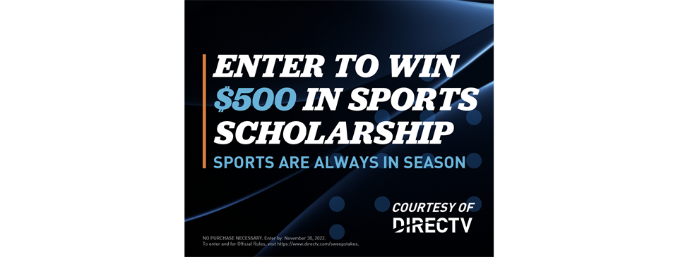 Enter to Win a $500 Sports Scholarship
